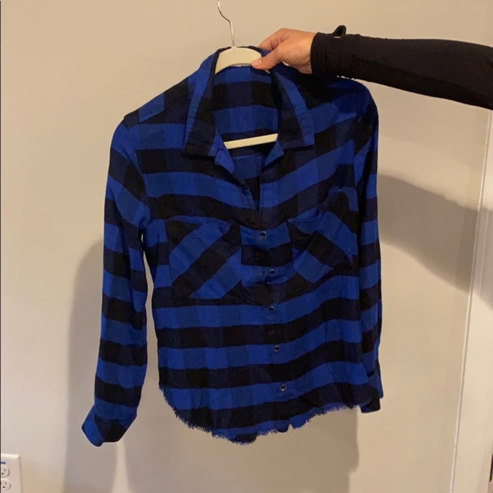 flannel blue plaid